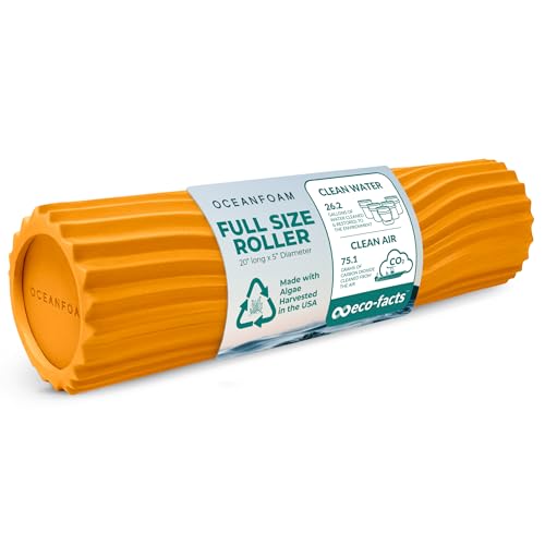 Oceanfoam Tidal Roller - Muscle Massage Foam Roller for Exercise (Gold) - color: Gold