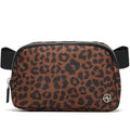 Pander Crossbody Belt Bag for Women and Men, Travel and Everyday Use - color: Midnight Leopard