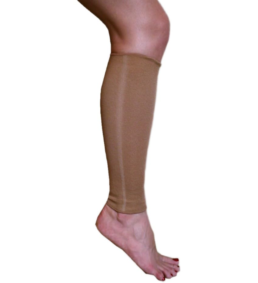 Alpha Medical Calf and Shin Sleeve -Graduated Compression -Cool Elastic - color: Black, size: XX-Large