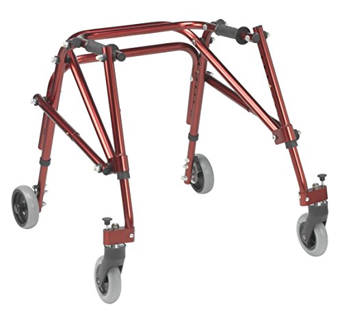 Inspired by Drive Nimbo 2G Posterior Walker, Castle Red, XS - color: Castle Red, size: Small (Pack of 1)