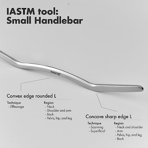 FASCIQ IASTM Tool Small Bar, Soft Tissue Release and Mobilization, Stainless Steel - style: Small Handlebar