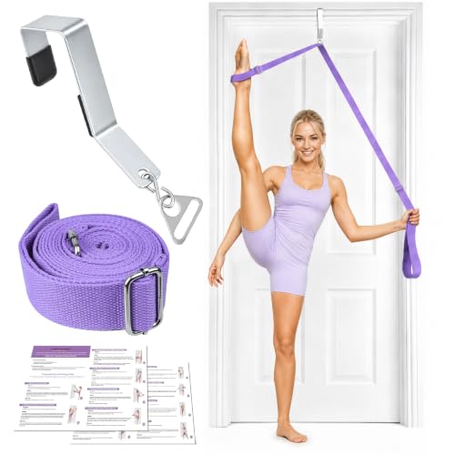 Stretching Strap with Door Anchor for Flexibility & Physical Therapy