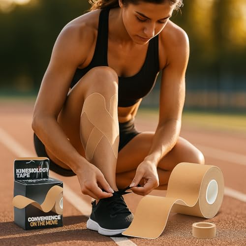 Kinesiology Tape Precut Strips with Dispenser