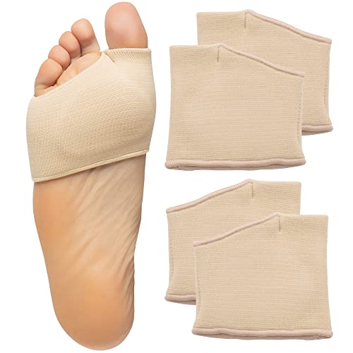 ZenToes Metatarsal Pads for Women, Ball of Foot Gel Cushion Sleeve, Large - color: Beige, size: Large