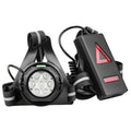 Aoresac LED Chest Front Light, Multi Lamp Red Warning USB Rechargeable Night Running Light Triangle Reflective Strap Back Light for Cyclists, Climbers, and Night Runners (7 Lamp)