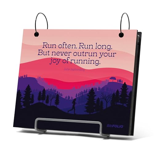 Gone For a Run BibFOLIO Race Bib Album - Joy of Running - 9.5x8 - color: Joy Of Running
