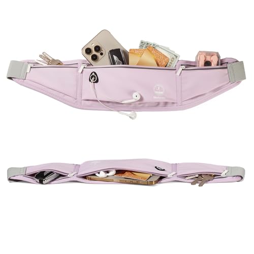 Slim Running Belt Fanny Pack, Phone Holder Waist Pack Money Belt - Lilac - color: X Lilac