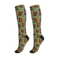 Cute Dog Compression Socks Women Men, Dog Lover Gift - color: Dachshund