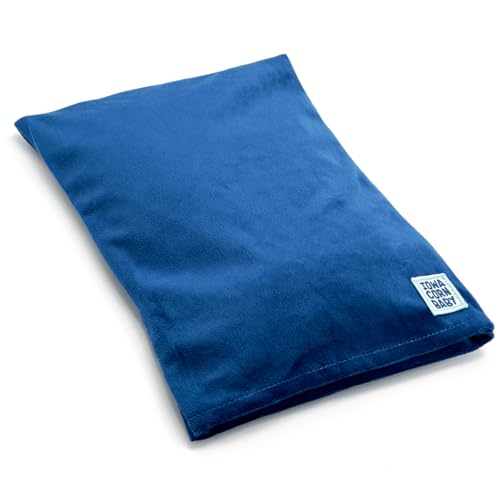 Microwave Heating Pad - Moist Heat Warm Compress for Back, Neck and Cramps - color: Blue Oasis
