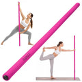 Yoga Stick, Upgraded 5ft Steel Mobility Exercise Bar for Back Stretching - color: 3-Pink