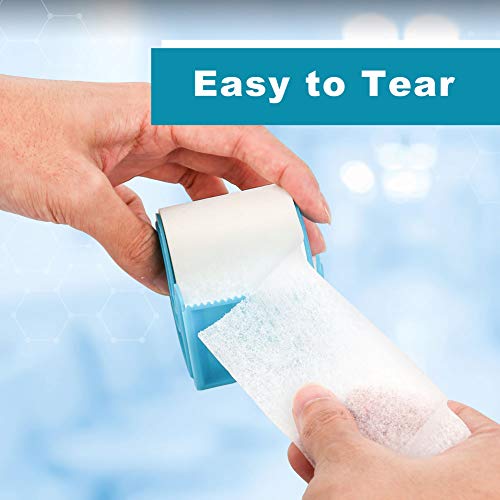 LotFancy Medical Tape, 6Rolls 2inch x 10Yards, Adhesive Hypoallergenic Surgical Paper Tapes, Wound First Aid Tape, 2 Dispensers Included - size: 2 Inch x 10 Yard (6 Pack + 2 Dispensers)
