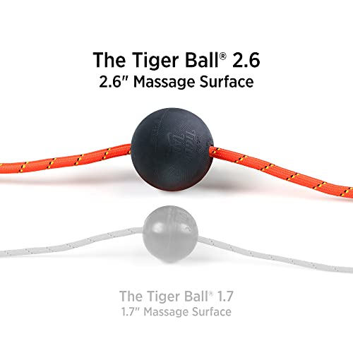 Tiger Tail Tiger Ball 2.6 Foam Roller Ball + 47” Corded Rope – Deep Tissue Massage Ball: Feet, Legs, Neck, Back – Trigger Point Massage Therapy – Relieve Muscle Soreness – Muscle Recovery - style: 2.6 Foam Roller Ball