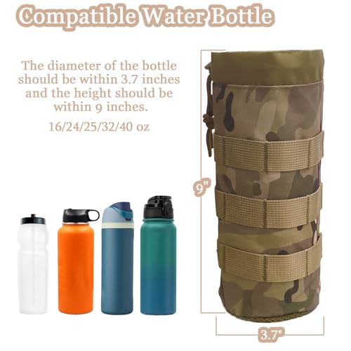 1000D Nylon Tactical MOLLE Bottle Pouch Outdoor Sports Water Bottle Bag
