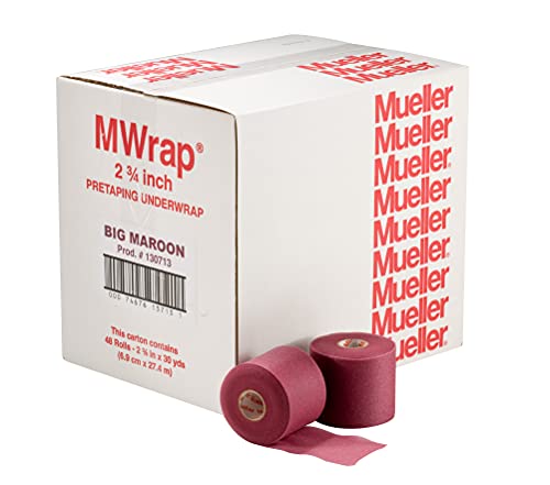 Mueller M-Wrap Multi-Purpose Pre-Wrap (48 Rolls) - color: Maroon