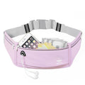 Slim Running Belt Fanny Pack, Phone Holder Waist Pack Money Belt - Lilac - color: X Lilac