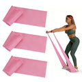 Resistance Bands Long Non-Latex Elastic Stretch Bands - color: Pink-10/15lb, size: 5ft/6.5ft