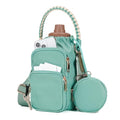 Crossbody Water Bottle Bag with Shoulder Strap for Women,Green - color: Green