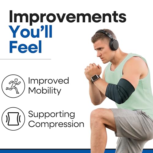 Elastic Knee Compression Wrap Bandage Knee Wraps for Pain, Med 71 Inch - size: Medium (Pack of 2)