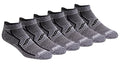 Saucony Men's Rundry Bolt Performance No-show Socks, Available in M-xxl (6, 12, 18 Pairs) - color: Grey Black (6 Pairs), size: Large