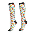 Crazy Fun Compression Socks, Unisex Knee High Support Socks - color: Bacon