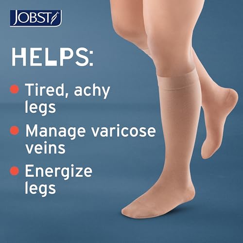 JOBST ACTIVA Opaque Compression Socks, 15-20 mmHg, Knee High - color: Sun Bronze, size: X-Large