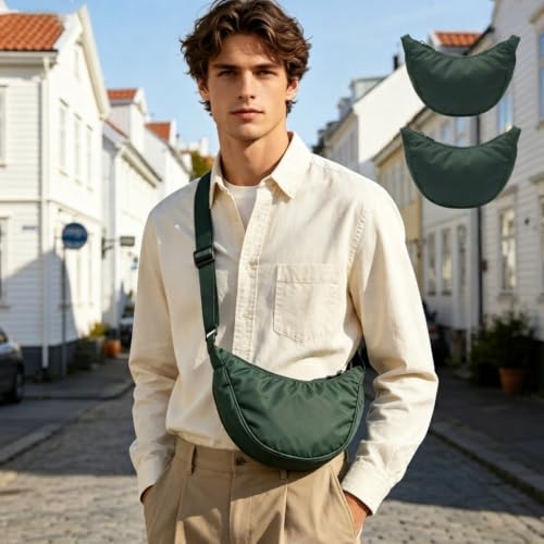 3PCS Fanny Pack Waist Bag Adjustable Waist Belt,Zippered Pockets,Hiking Fanny Pack for Running Dog Walking Travel Cycling(Green) - color: Green3