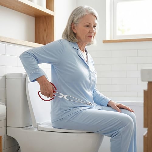 11" Toilet Aids for Wiping Bottom, Long Handle Assist Wiper Tool for Elderly & Disabled, Seniors Handicap Accessories for Daily Living, for Surgery Recovery Items