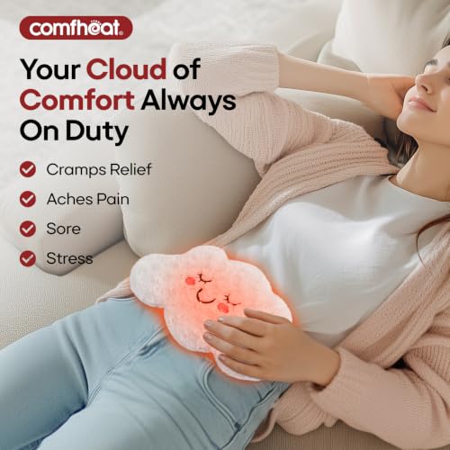 Microwave Unscented Heating Pad for Pain Relief, Moist Heat Pack - style: Cloud