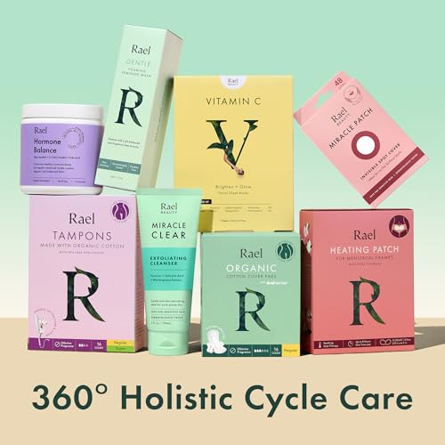 Rael Large Herbal Heating Patches, Feminine Period Care for Cramps (8 Ct) - size: Large (8 Count)