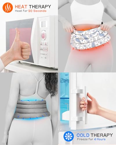 Heating Pad for Neck and Back, Extra Long Microwavable Weighted Moist Heat Pack, Reusable Neck and Back Wrap for Sore Muscles & Stress Relief - style: Neck Pad