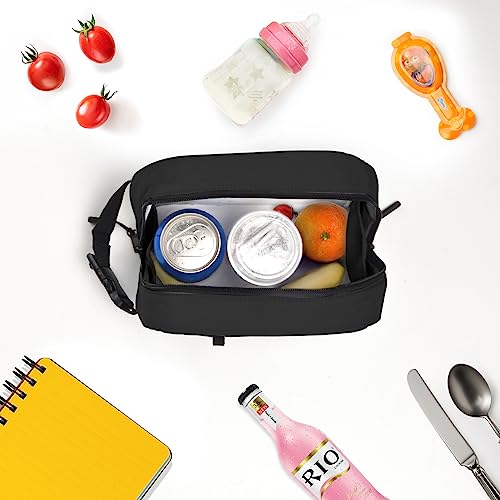 Cerbonny Small Cooler Bag,Freezable Lunch Bag,Built-in ice pack - color: Black