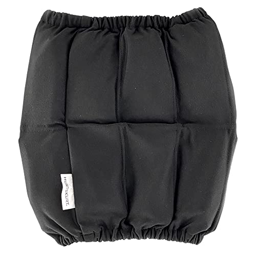 HurtSkurt® Premium Ice Therapy Sleeve – Flat Black XL – Stretch-Fit Wearable Cold Compression Wrap for Knee, Leg, Elbow & Ankle Recovery, Durable, Machine Washable, Stays Cold Longer - color: Flat Black, size: X-Large