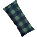 4" x 9" Microwavable Heating Pad/Ice Pack for Pain Relief and Relaxation - Natural Flax Seed Filling - Unscented and Herbal Scented Options (Green and Black Plaid, Peppermint) - color: Green and Black Plaid