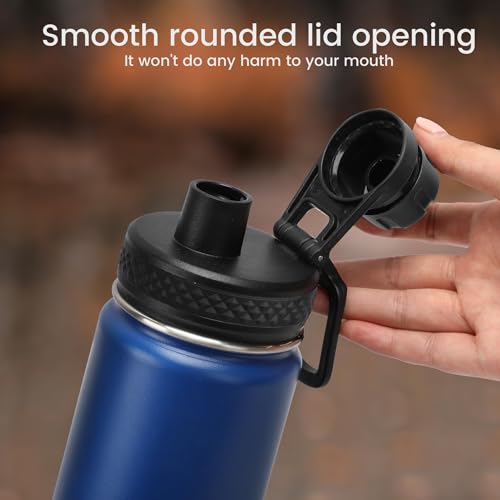 Spout Lid Replacement for Hydro Flask Wide Mouth 12, 16, 18, 32, 40, 64 OZ, Chug Lid for Thermoflask with Handle, Replacement Lid for Wide Mouth Water Bottle 2.28in - color: Spout Lid-C