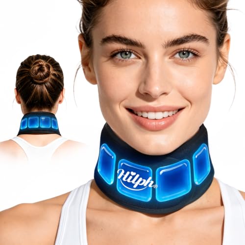 Hilph Neck Ice Pack Wrap, 45-Min Cooling for Tonsillectomy & Sore Throat - color: Black