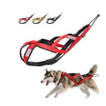 Dog Sled Harness Waterproof Nylon with Reflective Strips Durable Running Harness for Large Dogs (Red, XL) - color: Red, size: XL