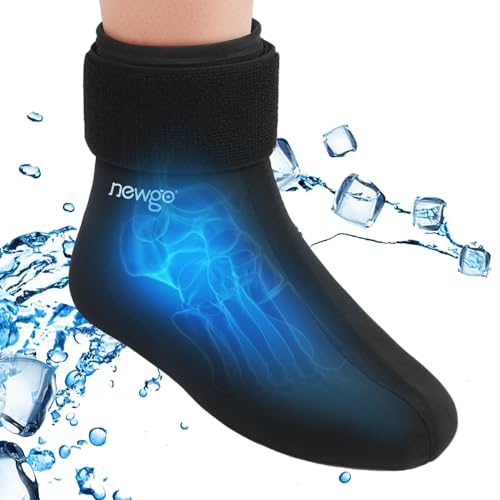 NEWGO Bundle of Foot Ice Pack and Formfitting Sock Achilles Tendon