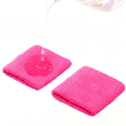WILLBOND Wrist Sweatbands - color: Fruit Green, Orange, Rose Red