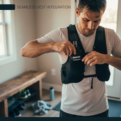 FITLY Soft Flask Running Water Bottle - Collapsible Hydration Flask - color: Black, size: 13.5 Ounces