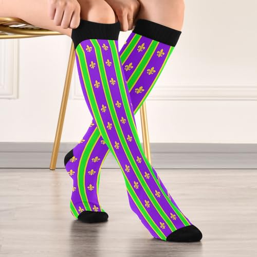 Wusikd Cute Penguin Compression Socks for Women and Men Circulation Long Socks for Athletic Running 1 - color: Multi 14
