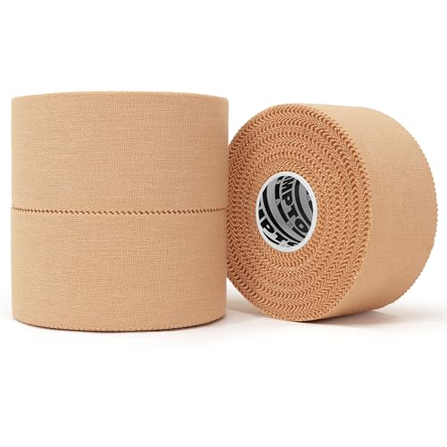 Hampton Adams Athletic Sports Tape, Very Strong, Easy Tear, No Residue - color: Beige (1.5 Inch)