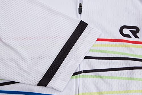 Coconut Ropamo CR Men's Cycling Jersey Set Road Bike Jersey Zipper Pocket Bib Shorts with 4D Padded Cycling Clothing Set - color: 1032, size: Medium