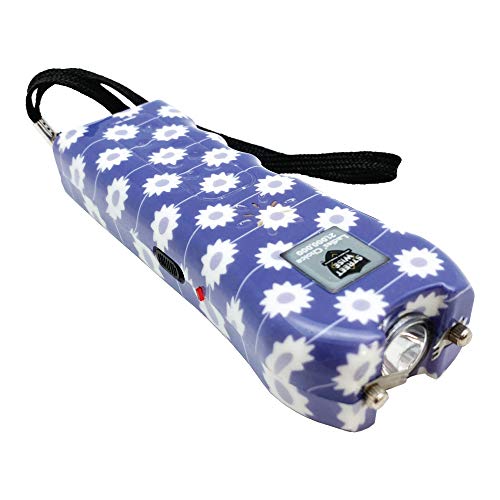 Streetwise Ladies’ Choice Stun Gun for Women - Rechargeable Device with Alarm, LED Flashlight, Safety Disable Pin & Built-in Charger - Personal Safety Tool with Holster & Lanyard - style: Daisy