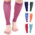 Doc Miller Compression Calf Sleeve for Men & Women, 20-30mmHg - color: Maroon, size: Small REGULAR