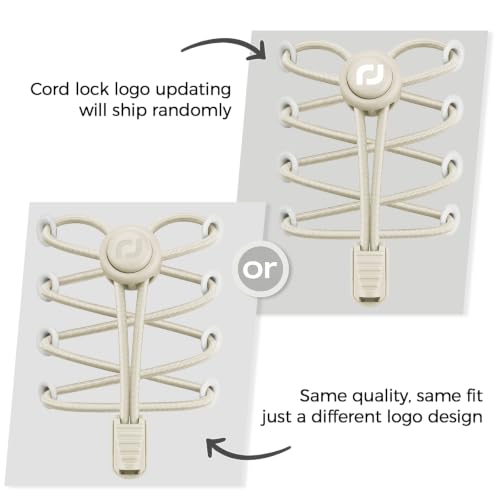 RJ-Sport Tieless Elastic Shoe Laces for Adults and Kids - color: Number 003 - Solid Beige