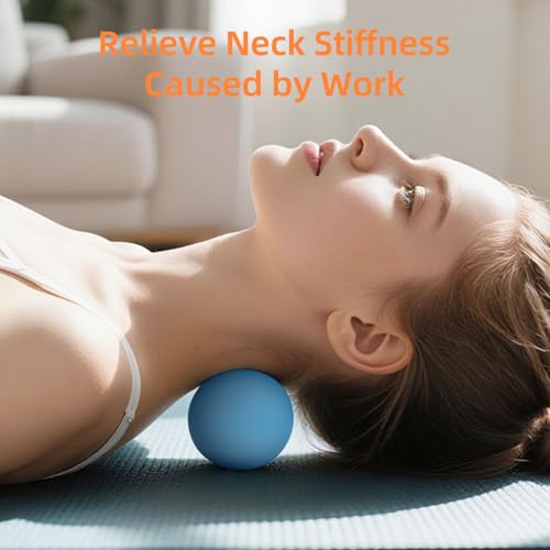 Massage Lacrosse Ball for Myofascial Release, Trigger Point Therapy - color: Blue