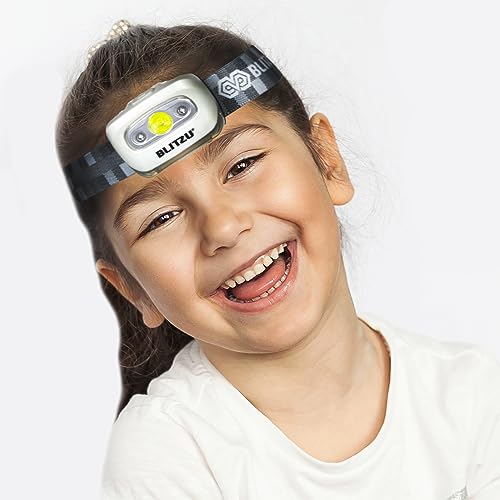 LED Headlamp, Super Bright Headlight Flashlight, Kids & Adults Outdoor Use - color: White