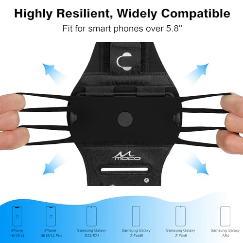 MoKo Phone Holder for Running, 360° Rotatable Running Armband