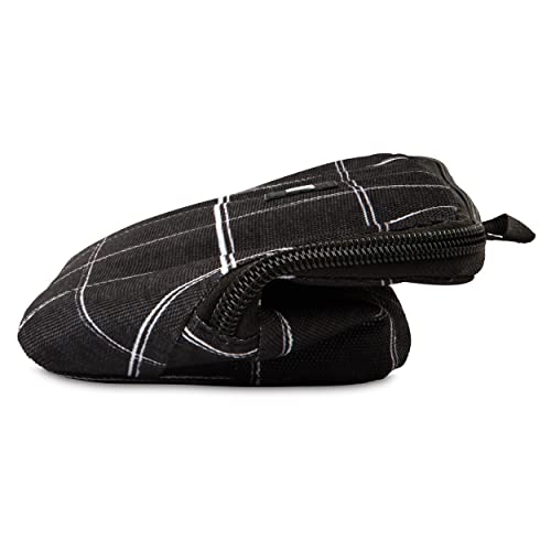 PackIt Freezable Snack Bag, Black Grid - color: Black Grid