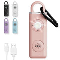 Rechargeable Personal Alarm Keychain for Women, 130dB, USB-C Charging, Pink - color: B - Pink